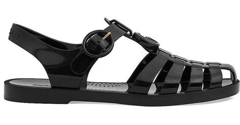 gucci rubber fisherman sandals|gucci rubber sandals women is.